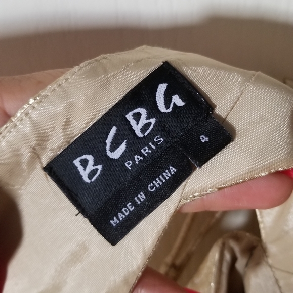 BCBG Paris Gold Cocktail Semi Formal Party Dress - Picture 4 of 5